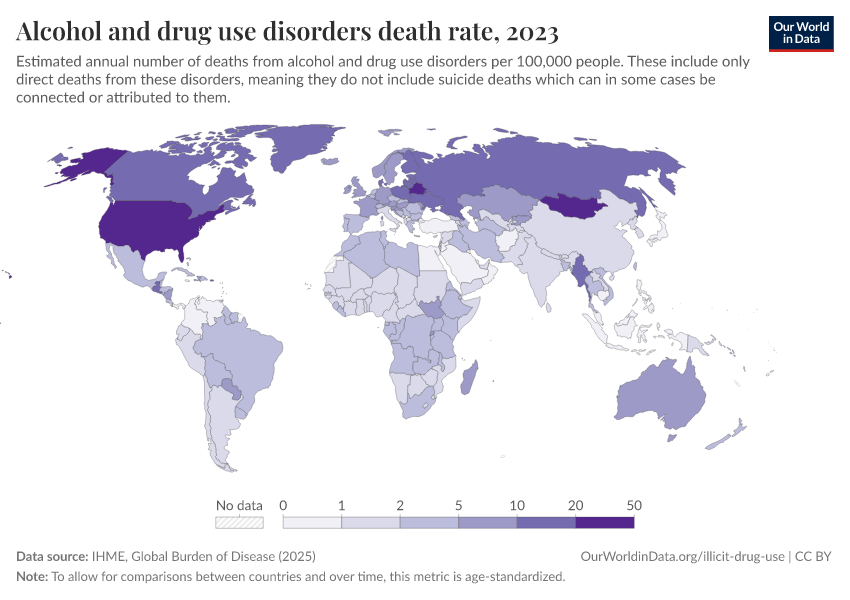 A thumbnail of the "Alcohol and drug use disorders death rate" chart