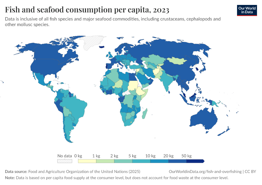 A thumbnail of the "Fish and seafood consumption per capita" chart